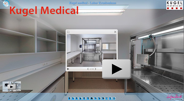 Panorama Laboreinrichtung durch Kugel Medical
