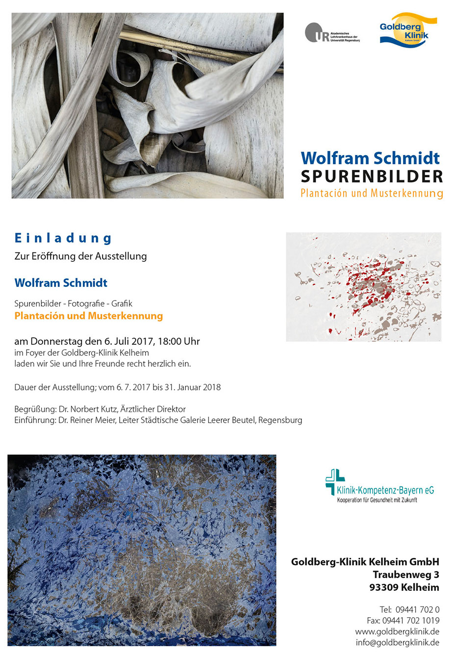 Ausstellung Spurenbilder von Wolfram Schmidt