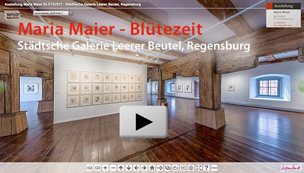 Panorama Ausstellung Maria Maier Bluetezeit im Leeren Beutel