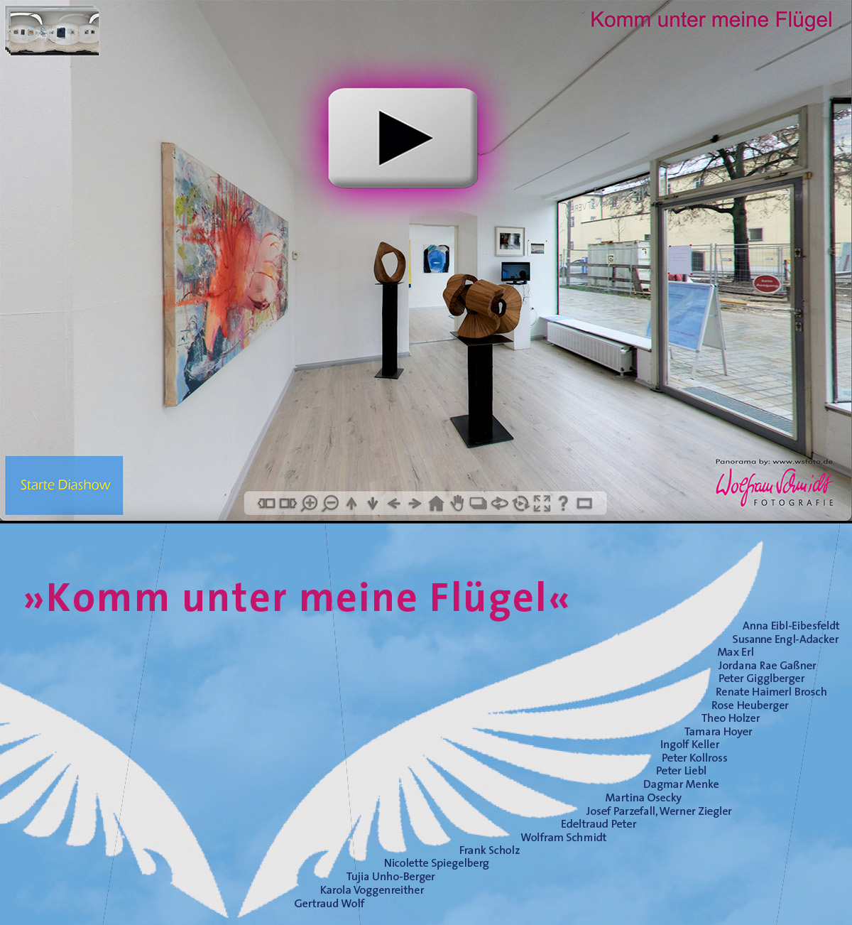 Komm unter meine Flügel, Jahresausstellung 2021 der Mitglieder Neuer Kunstverein Regensburg e.V.
