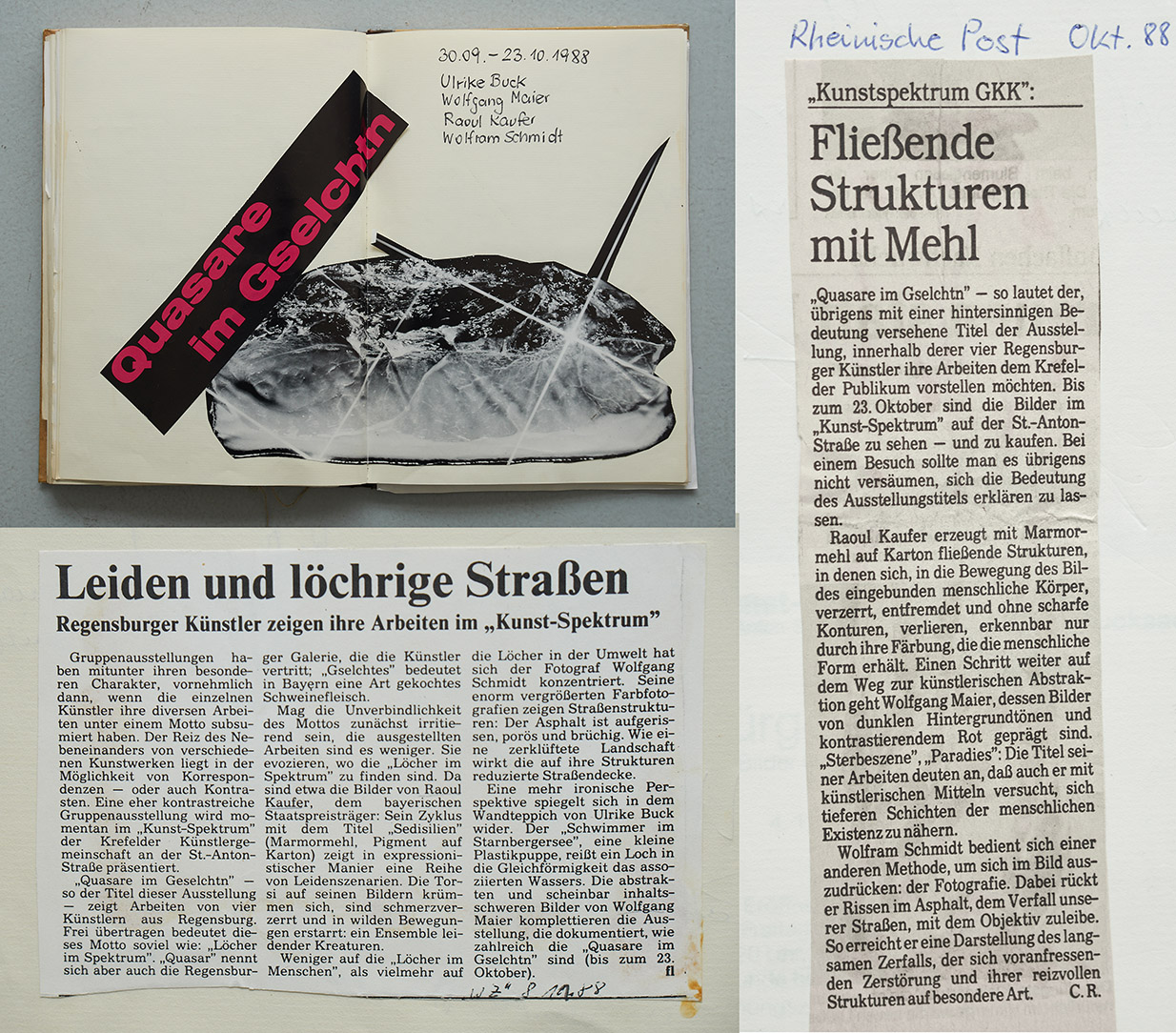 Nach 30 Jahren wieder eine Ausstellung in Krefeld in der Galerie Kunst Spektrum bei der GKK Gemeinschaft Krefelder Künstler