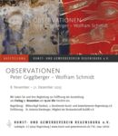 Einladung zur Ausstellung Observationen